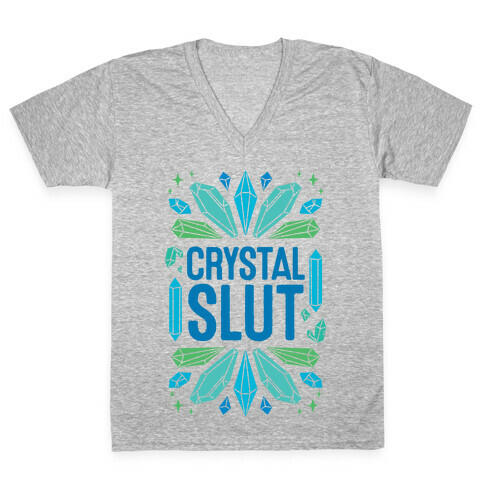 Crystal Slut V-Neck Tee Shirt