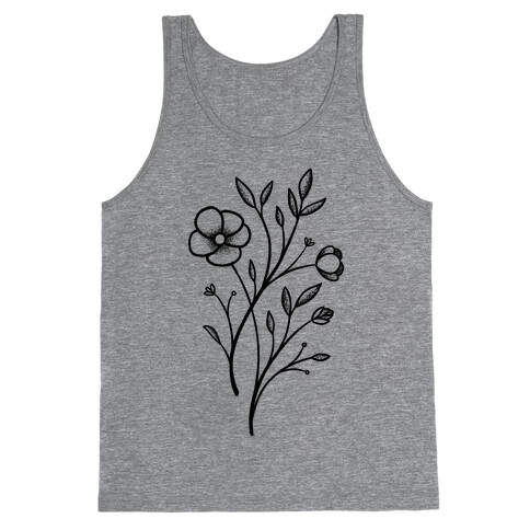 Wildflower Stippled Tattoo Tank Top