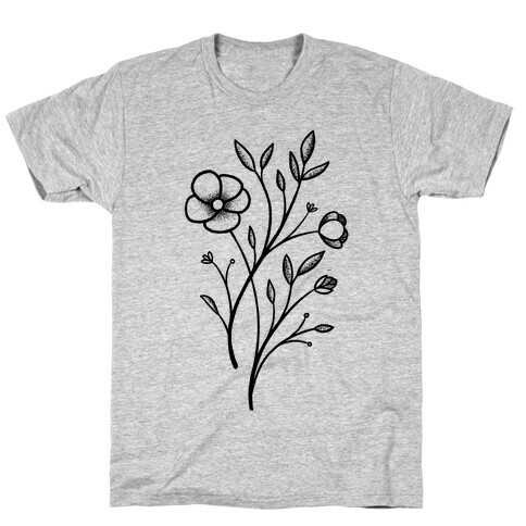 Wildflower Stippled Tattoo T-Shirt