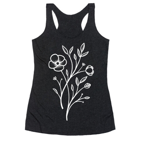 Wildflower Stippled Tattoo Racerback Tank Top