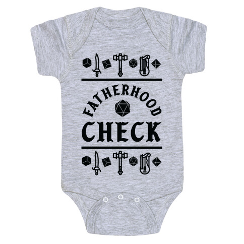 Fatherhood Check Baby One-Piece