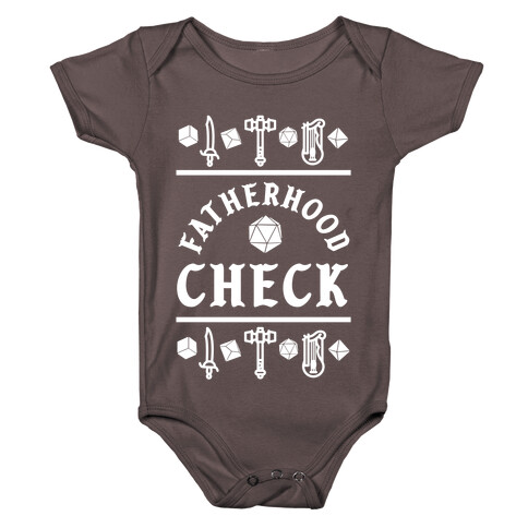 Fatherhood Check Baby One-Piece