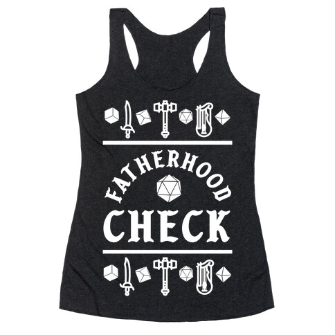 Fatherhood Check Racerback Tank Top