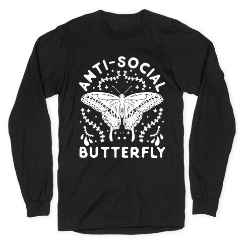 Anti-Social Butterfly Long Sleeve T-Shirt