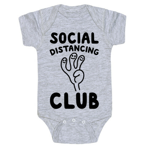 Social Distancing Club Baby One-Piece