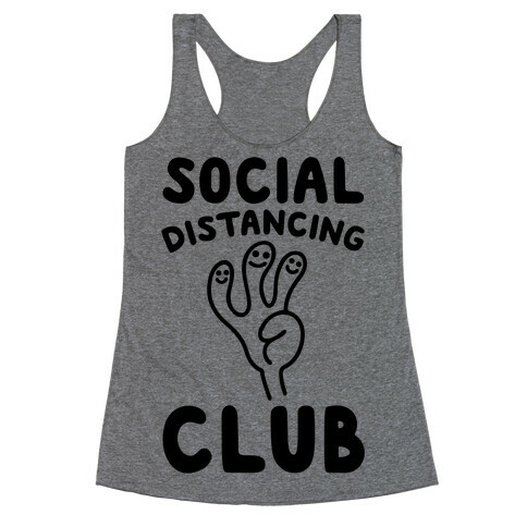 Social Distancing Club Racerback Tank Top