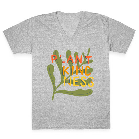 Plant Kindness V-Neck Tee Shirt