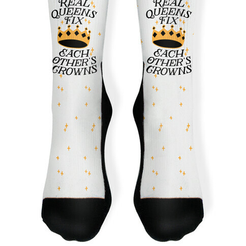 Real Queens Fix Each Other's Crowns Sock