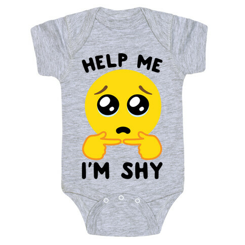 Help My I'm Shy Parody Baby One-Piece