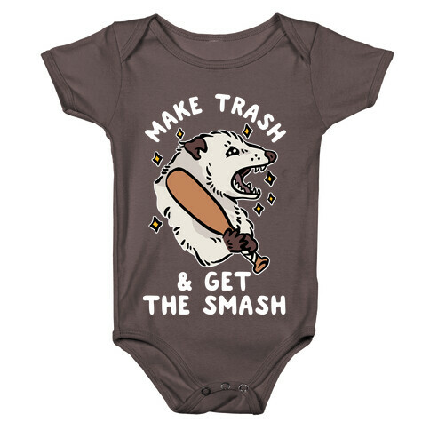 Make Trash & Get the Smash Eco Opossum Baby One-Piece