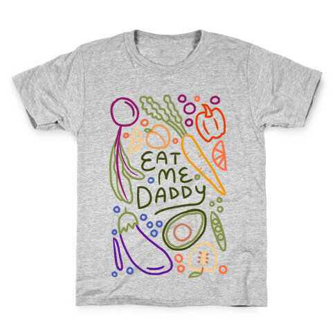 Eat Me Daddy Garden Pattern Kids T-Shirt