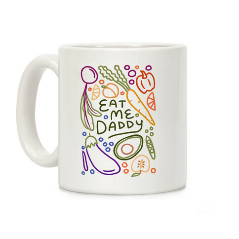 Eat Me Daddy Garden Pattern Coffee Mug