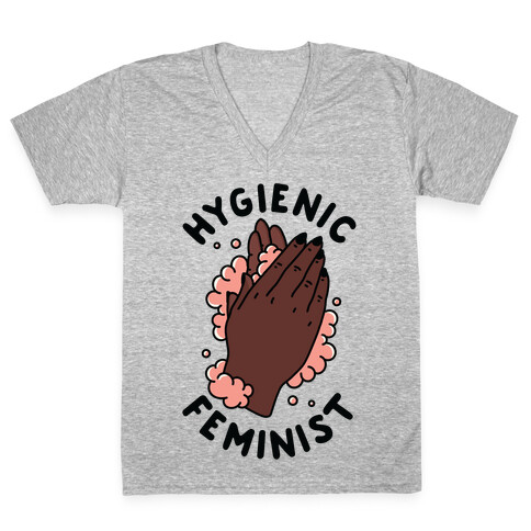 Hygienic Feminist V-Neck Tee Shirt