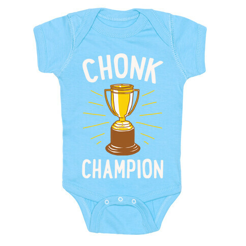 Chonk Champion White Print Baby One-Piece