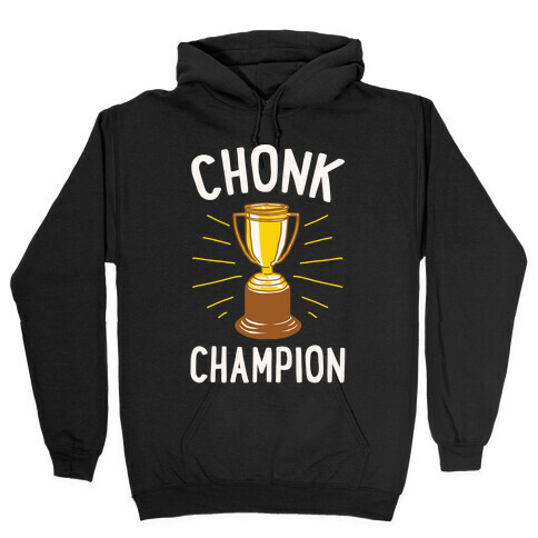 Chonk Champion White Print Hooded Sweatshirt