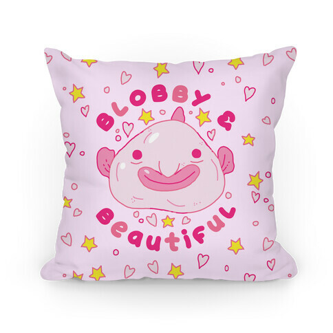 Blobby & Beautiful  Pillow