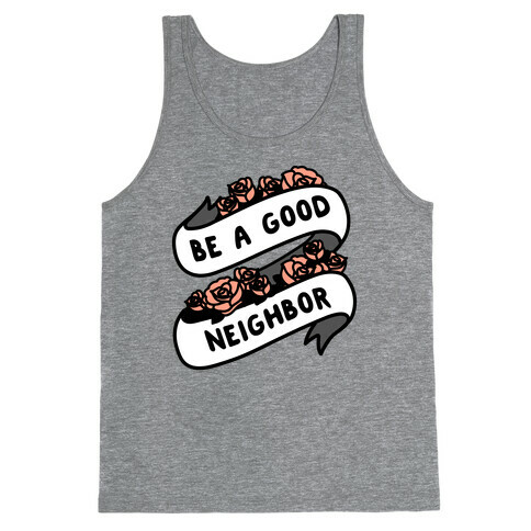 Be A Good Neighbor Floral Ribbon Tank Top