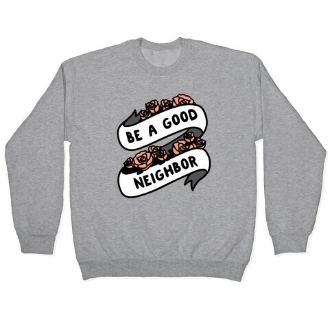 Be A Good Neighbor Floral Ribbon Pullover