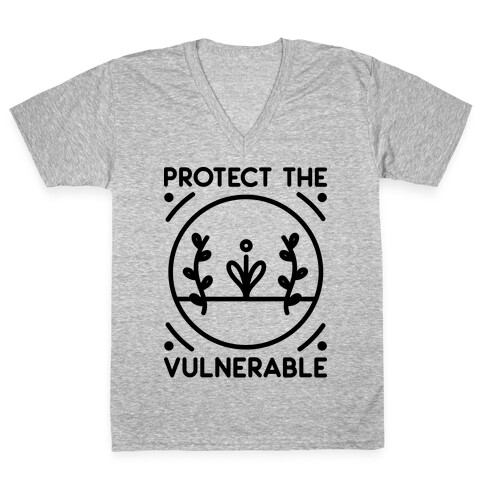 Protect The Vulnerable V-Neck Tee Shirt