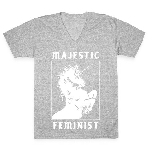 Majestic Feminist  V-Neck Tee Shirt