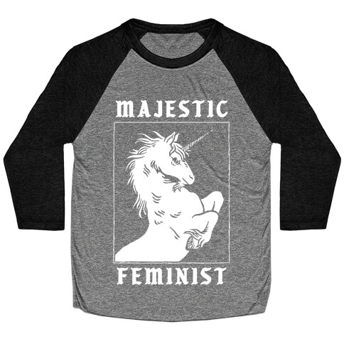 Majestic Feminist  Baseball Tee