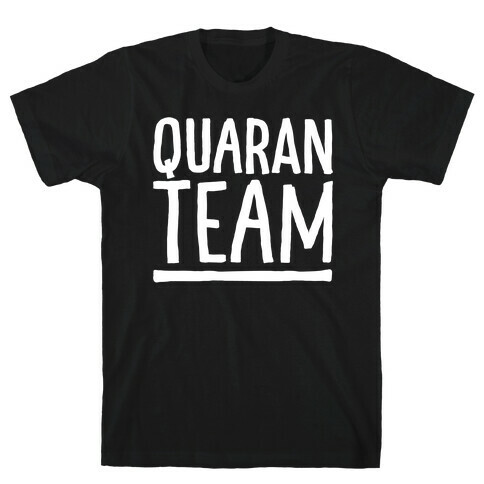 Quaranteam White Print T-Shirt