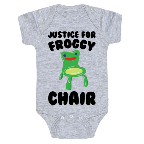 Justice For Froggy Chair Parody Baby One-Piece