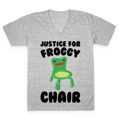 Justice For Froggy Chair Parody V-Neck Tee Shirt