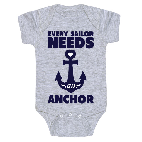 Every Sailor Needs an Anchor Baby One-Piece