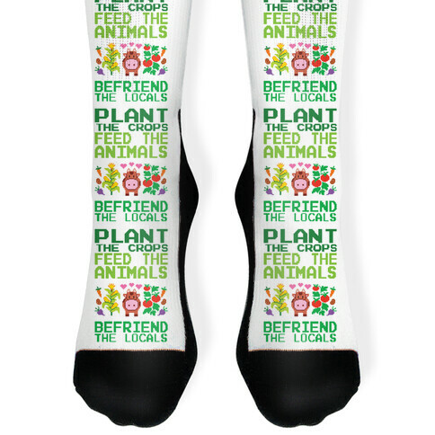 Plant The Crops, Feed The Animals, Befriend The Locals Sock