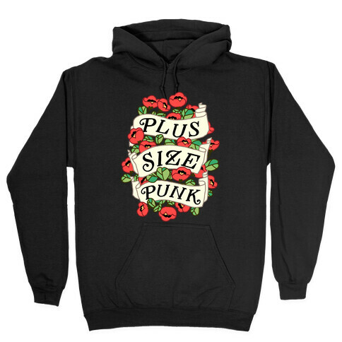 Plus Size Punk Hooded Sweatshirt