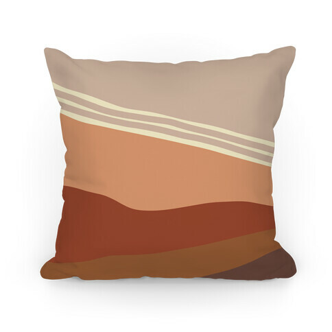 Terracotta Peach Sunset Pillow