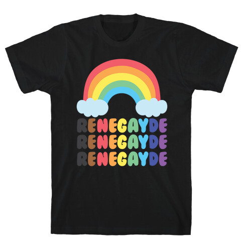 Renegayde Parody White Print T-Shirt