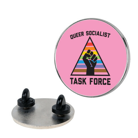 Queer Socialist Task Force Pin