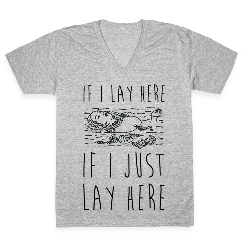 If I Lay Here If I Just Lay Here Ophelia V-Neck Tee Shirt