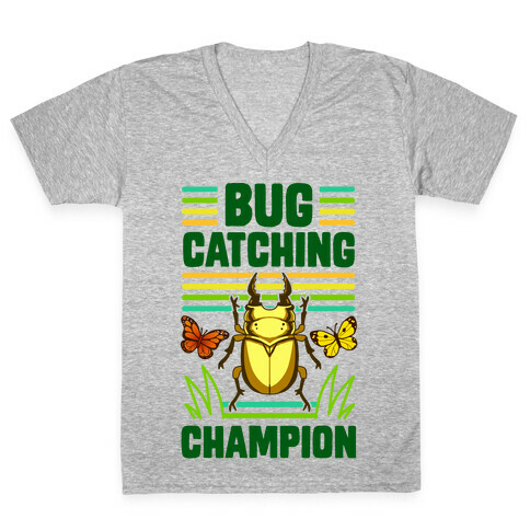 Bug Catching Champion V-Neck Tee Shirt