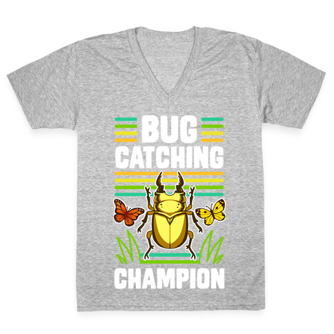 Bug Catching Champion V-Neck Tee Shirt