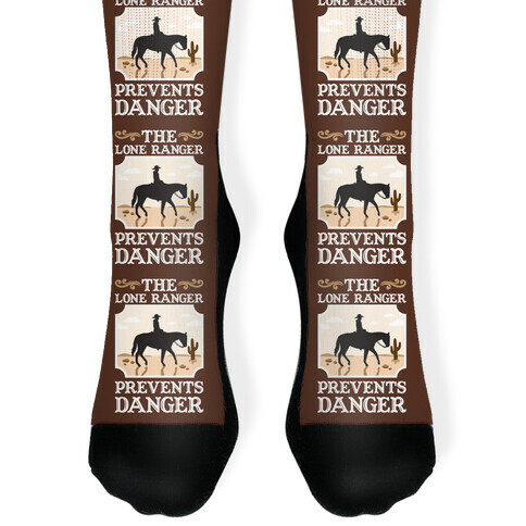The Lone Ranger Prevents Danger Sock