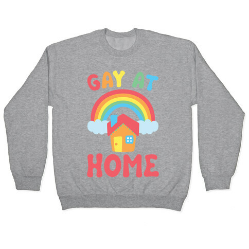 Gay At Home White Print Pullover