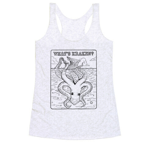 What's Kraken (Litho Style) Racerback Tank Top