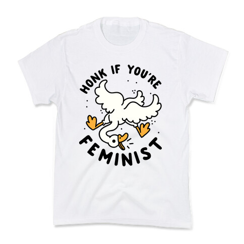 HONK If You're Feminist Kids T-Shirt