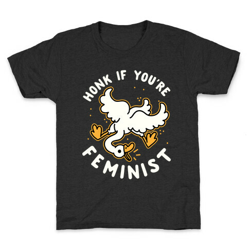 HONK If You're Feminist Kids T-Shirt