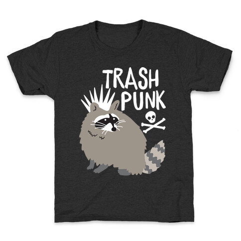 Trash Punk Raccoon Kids T-Shirt