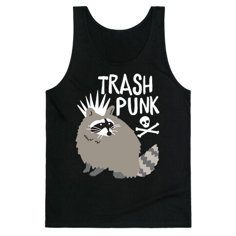 Trash Punk Raccoon Tank Top