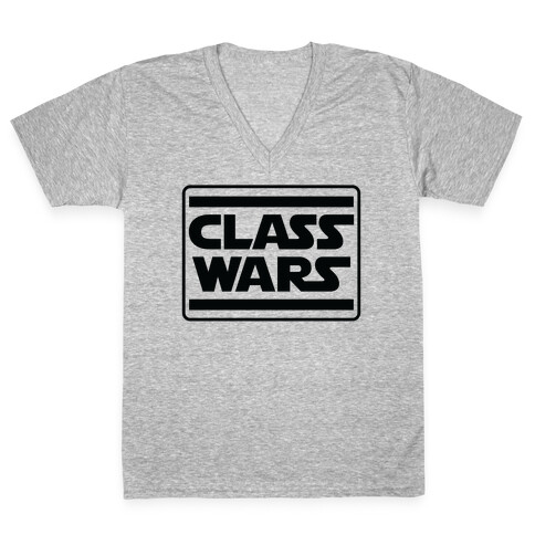 Class Wars Star Parody V-Neck Tee Shirt