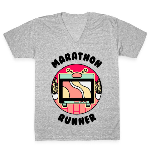 (TV) Marathon Runner  V-Neck Tee Shirt