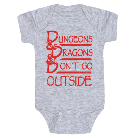 Dungeons & Dragons & Don't Go outside Baby One-Piece