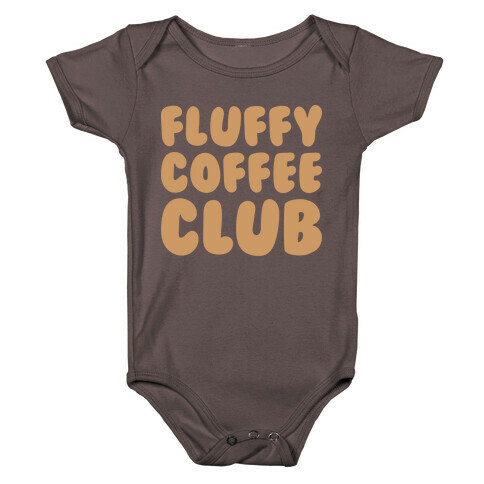 Fluffy Coffee Club Baby One-Piece