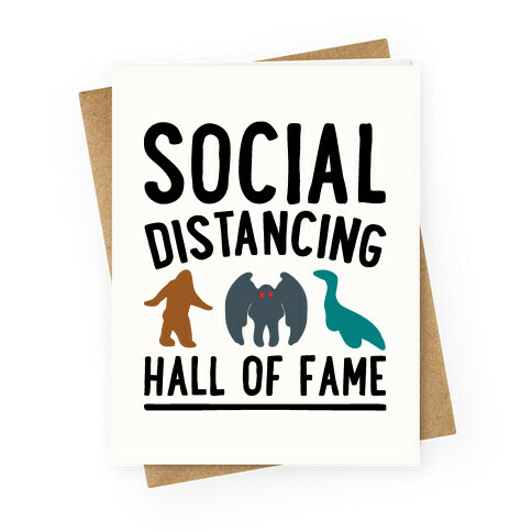 Social Distancing Hall of Fame Greeting Card