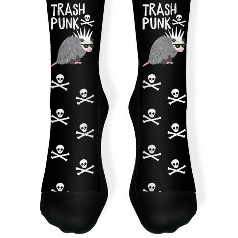 Trash Punk Possum Sock